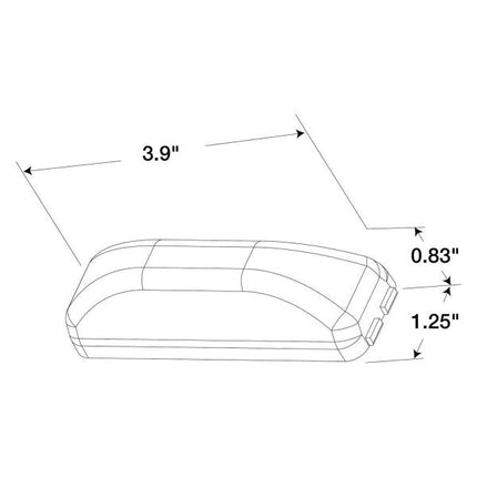 Truck-Lite LED Marker Light, Clear Lens. Amber