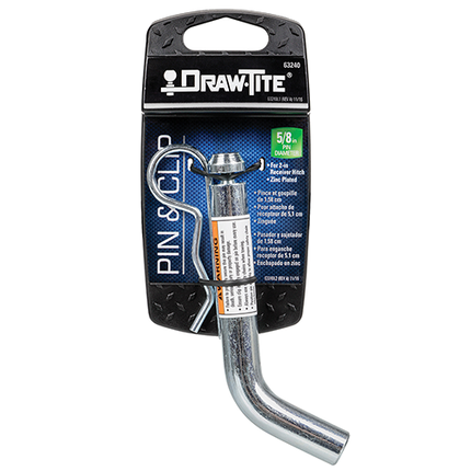 Packaged 5/8" Grooved Style Hitch Pin and Clip for 2" Sq. Receivers