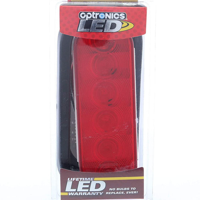 Optronics STL12 Series, 6" Oval Flush Mount Trailer Tail Light with Grommet