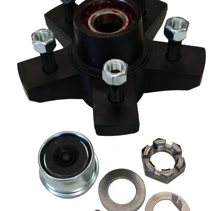 Dexter 7650071-03B HUB KIT 2K - FULL GREASED - 5 on 4.50" bolt pattern, 5.5" Hub Flange