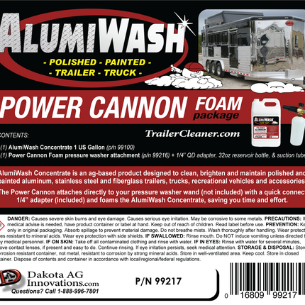 AlumiWash Power cannon Foam Package