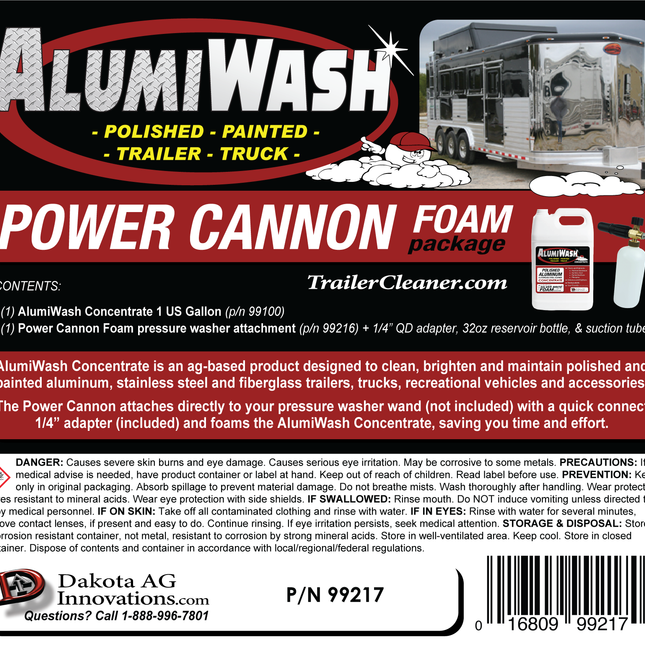 AlumiWash Power cannon Foam Package