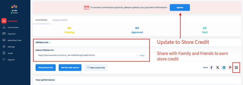2. View Your Personal Link