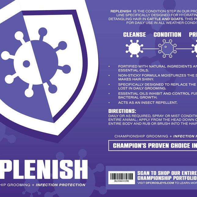 DF Crosley Replenish Cattle & Goat Conditioner - 32 oz.