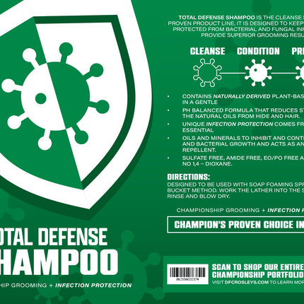 DF Crosley Total Defense Shampoo for Livestock & Horses