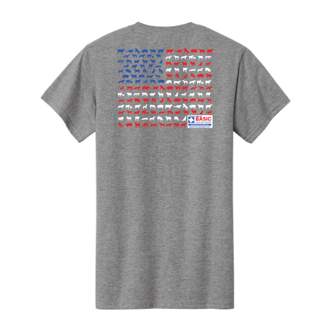 Animal American Flag T-Shirts