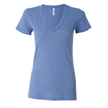Baby Highland Cow Ladies V-Neck Shirt