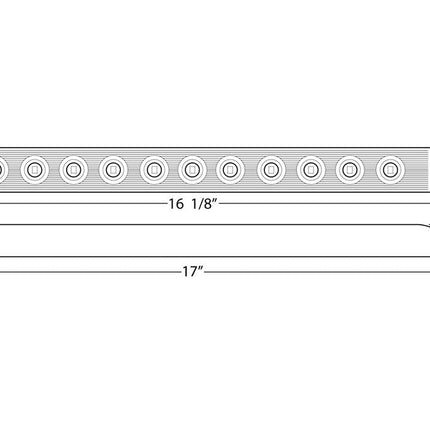 Optronics Streamline LED Combination Trailer Tail Light - Submersible - 11 Diodes - Clear Lens